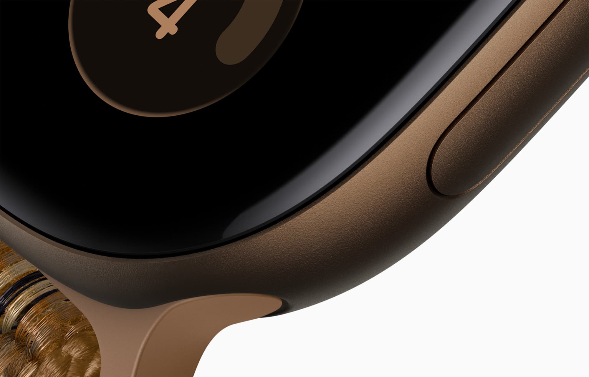 Close-up of the case and Digital Crown