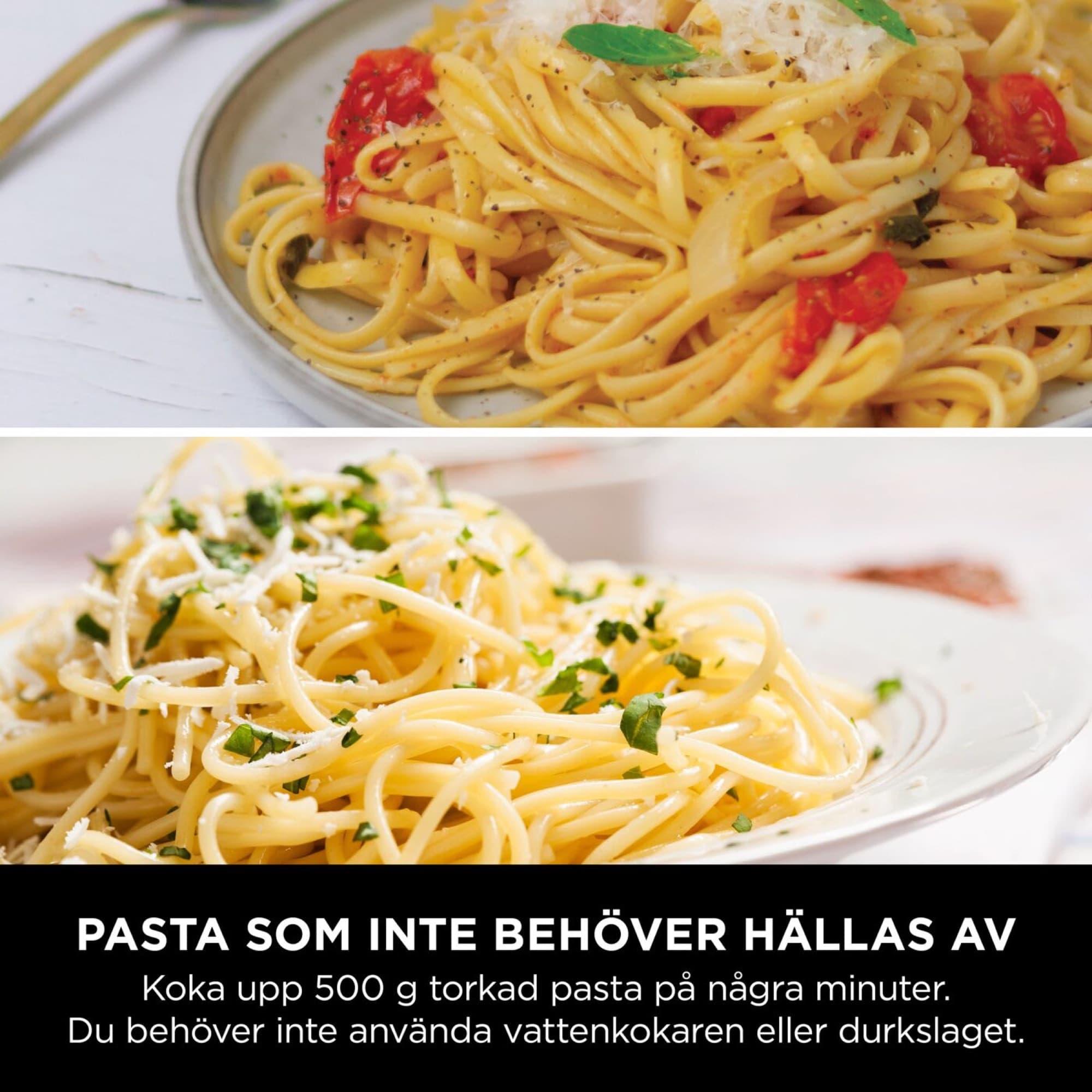 Pasta cooked in the pot