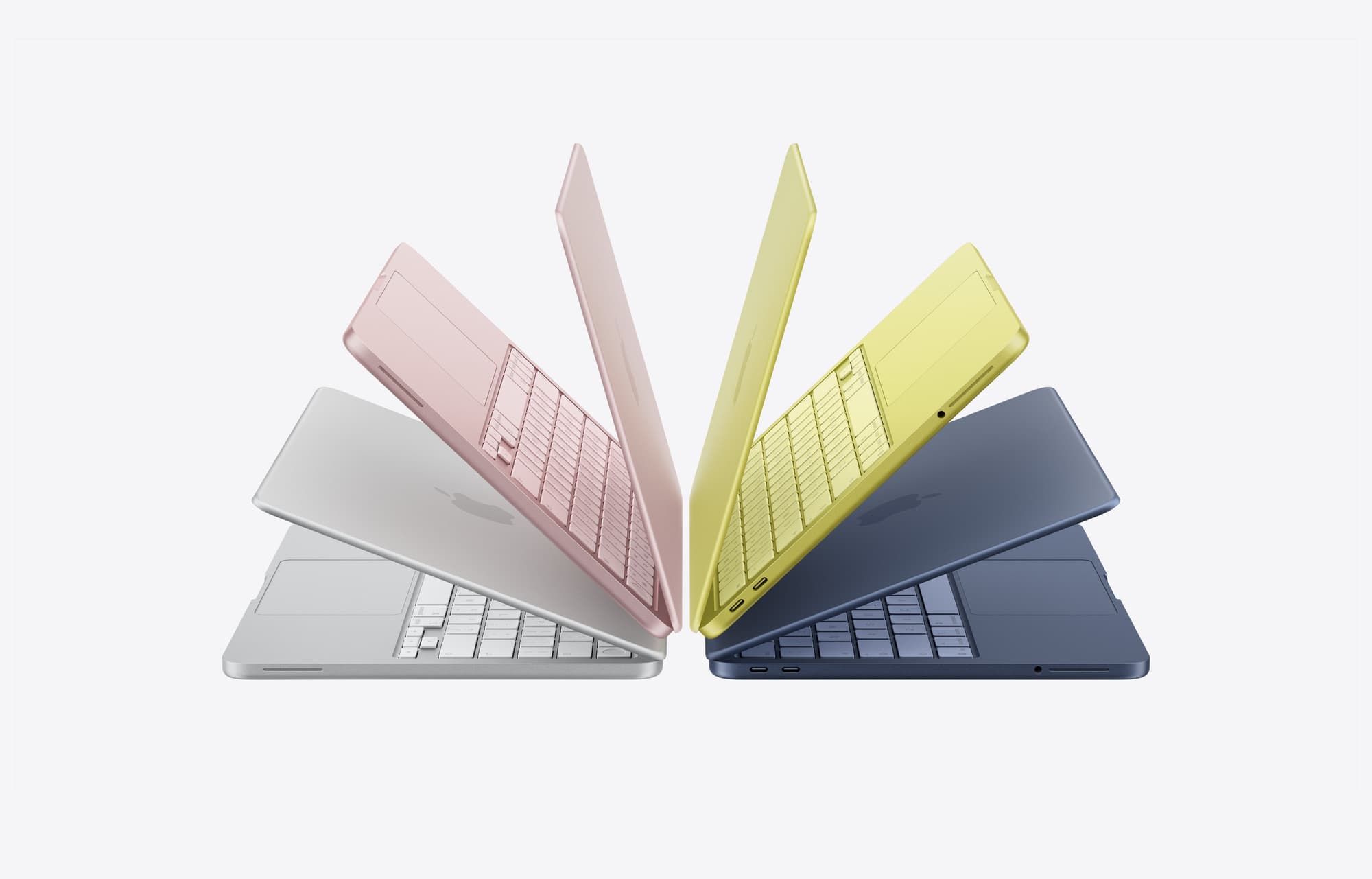 MacBook Neo in all four colours