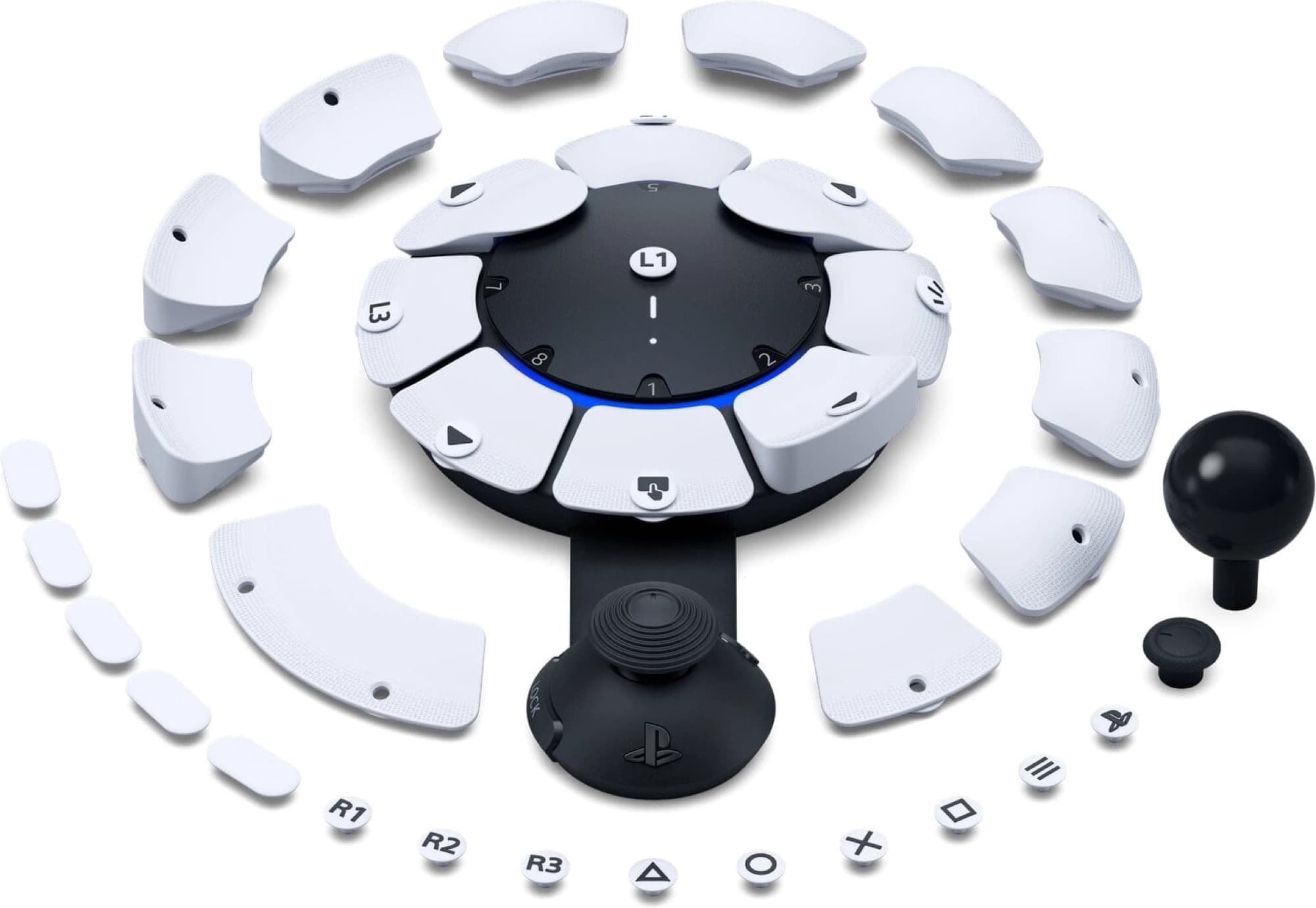 Access controller with interchangeable caps