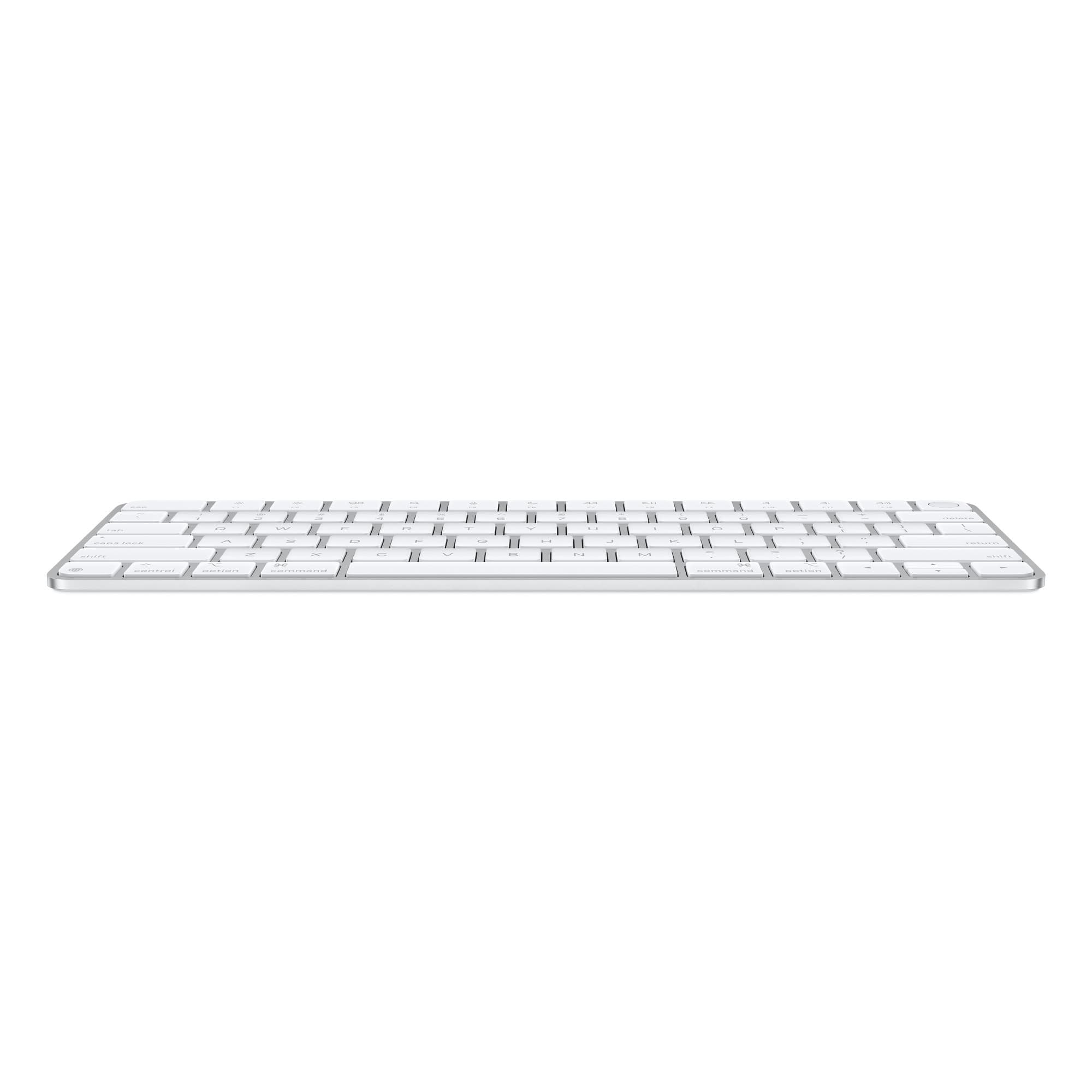The keyboard from above at an angle