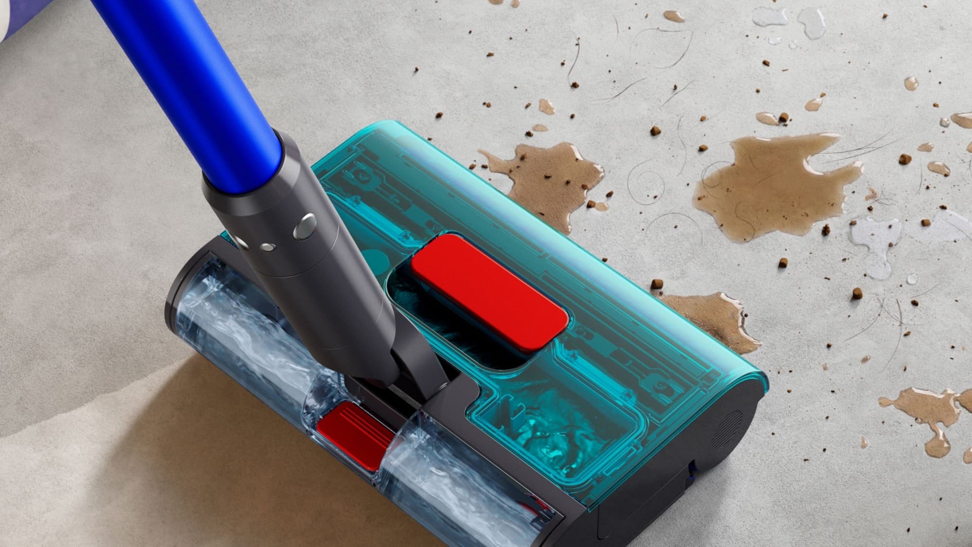 Spills and stains being picked up
