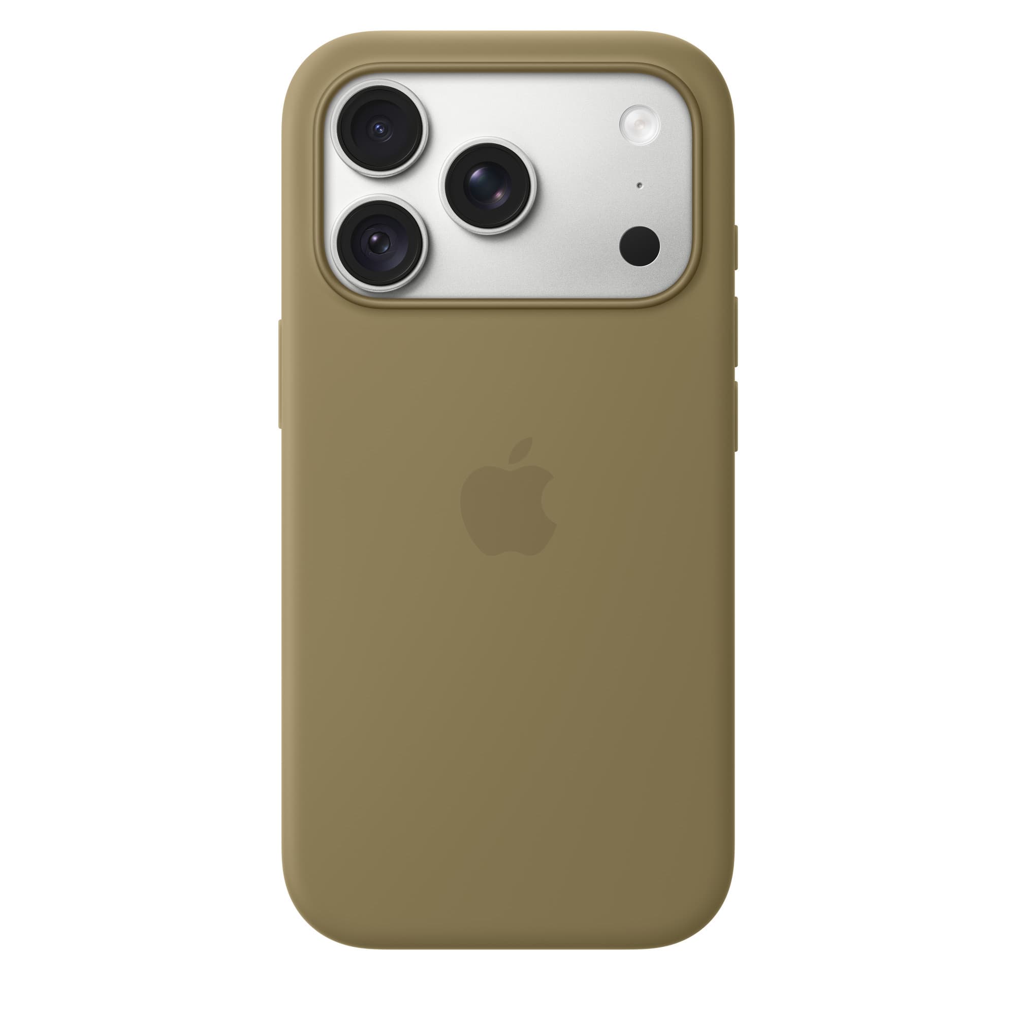 Silicone Case with MagSafe for iPhone 18 Pro and 18 Pro Max – iPhone 18 Pro in olive