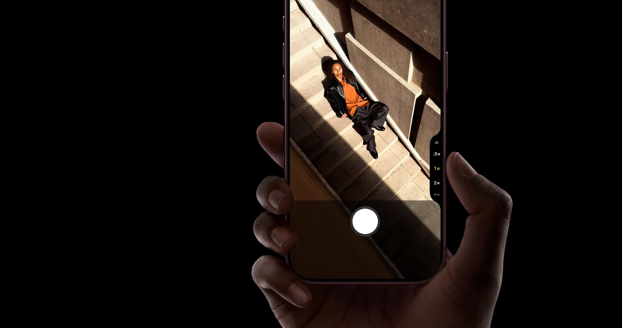 Camera Control used with the thumb