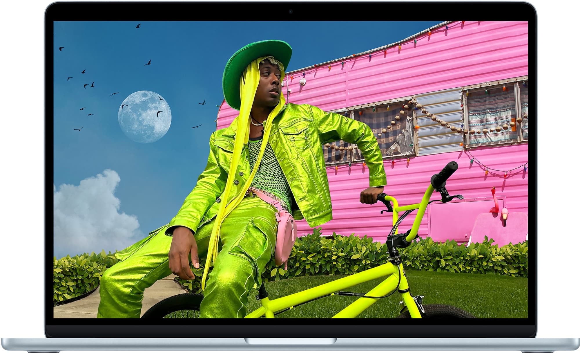 A colourful image on the Liquid Retina display