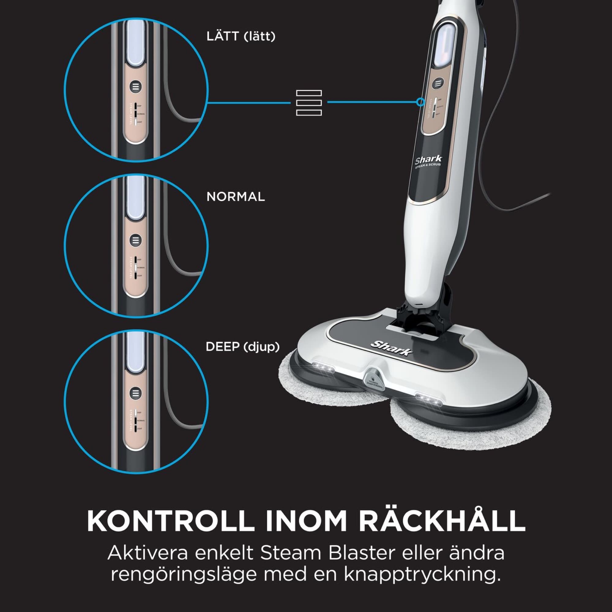Light, normal and deep modes on the handle