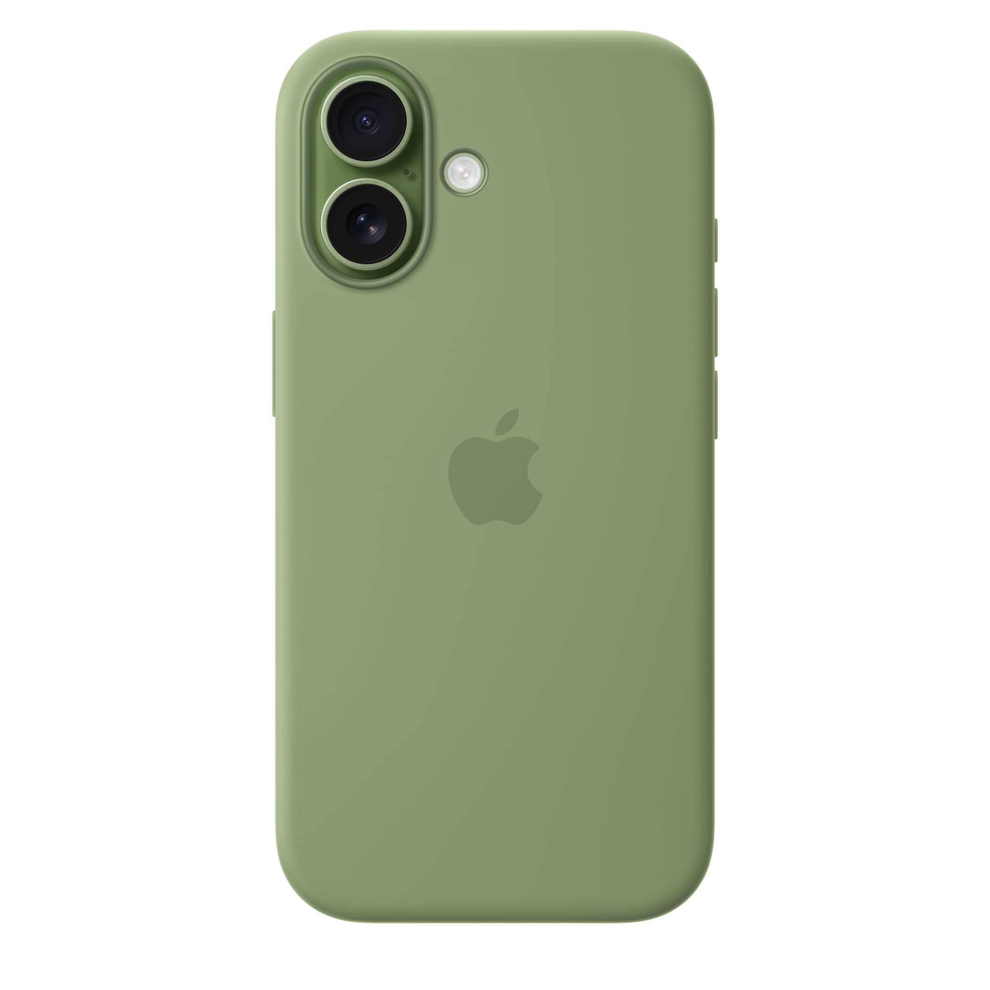 Silicone Case with MagSafe for iPhone 17 in light moss