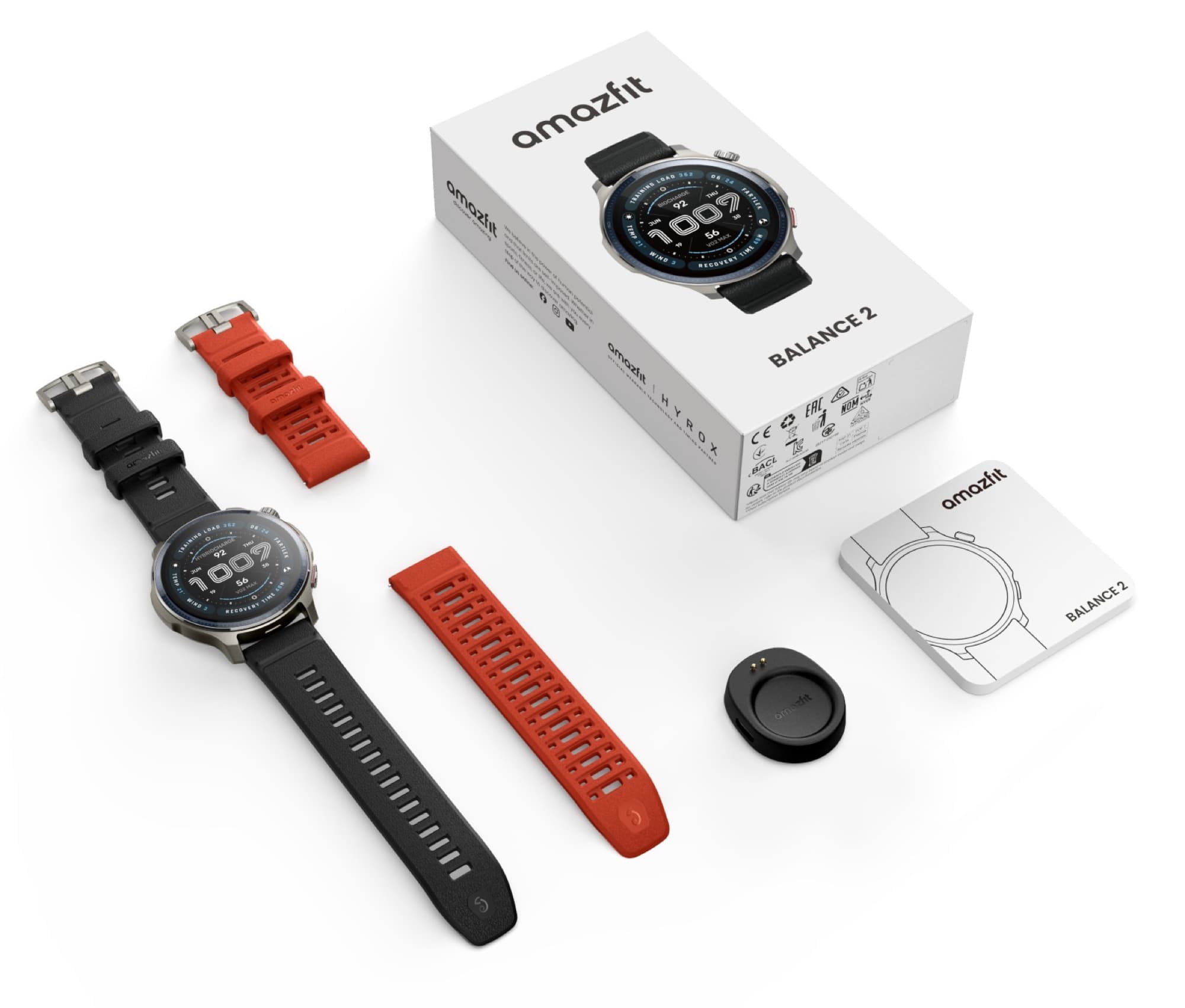 In the box: Balance 2, two straps and charging head