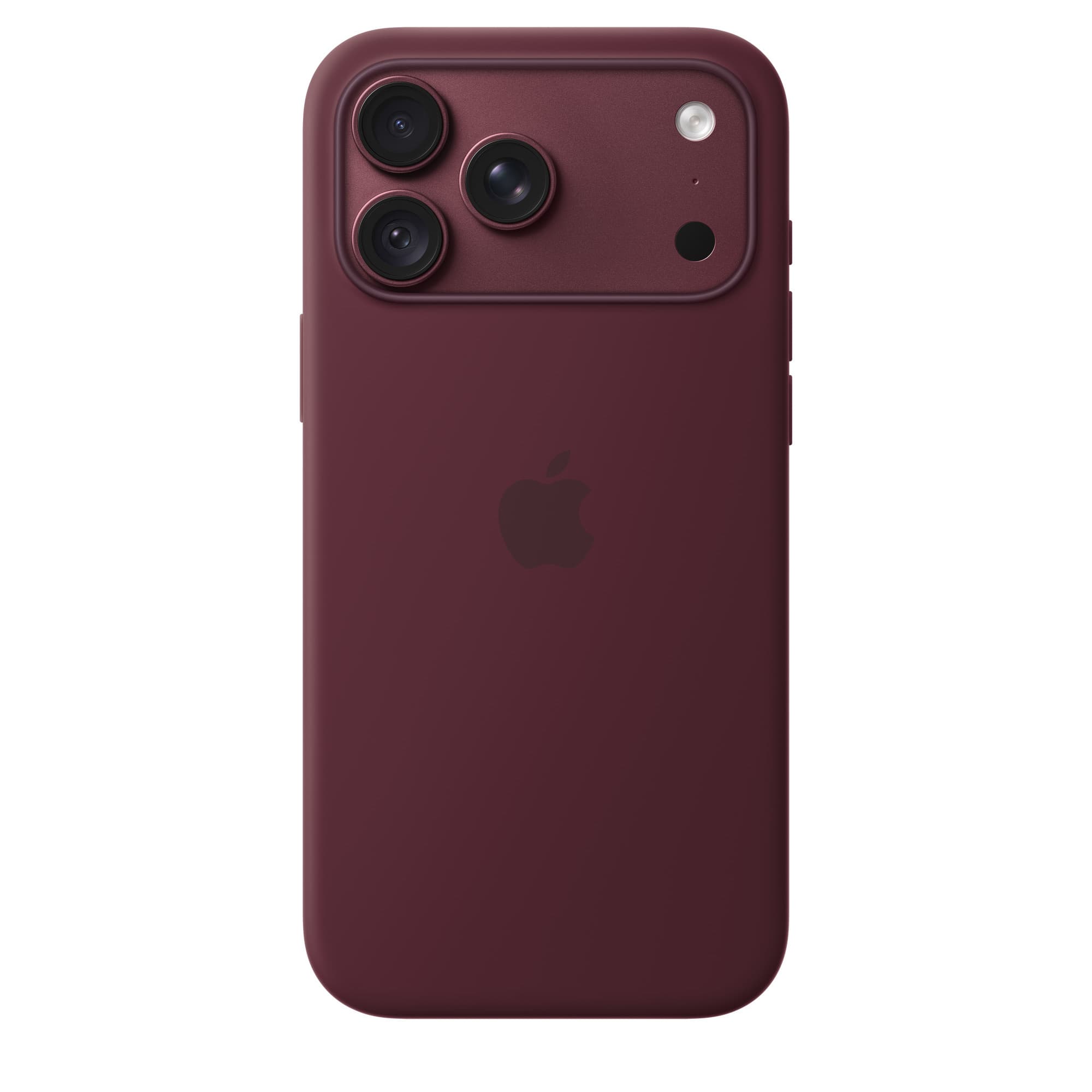 Silicone Case with MagSafe for iPhone 18 Pro and 18 Pro Max – iPhone 18 Pro Max in burgundy
