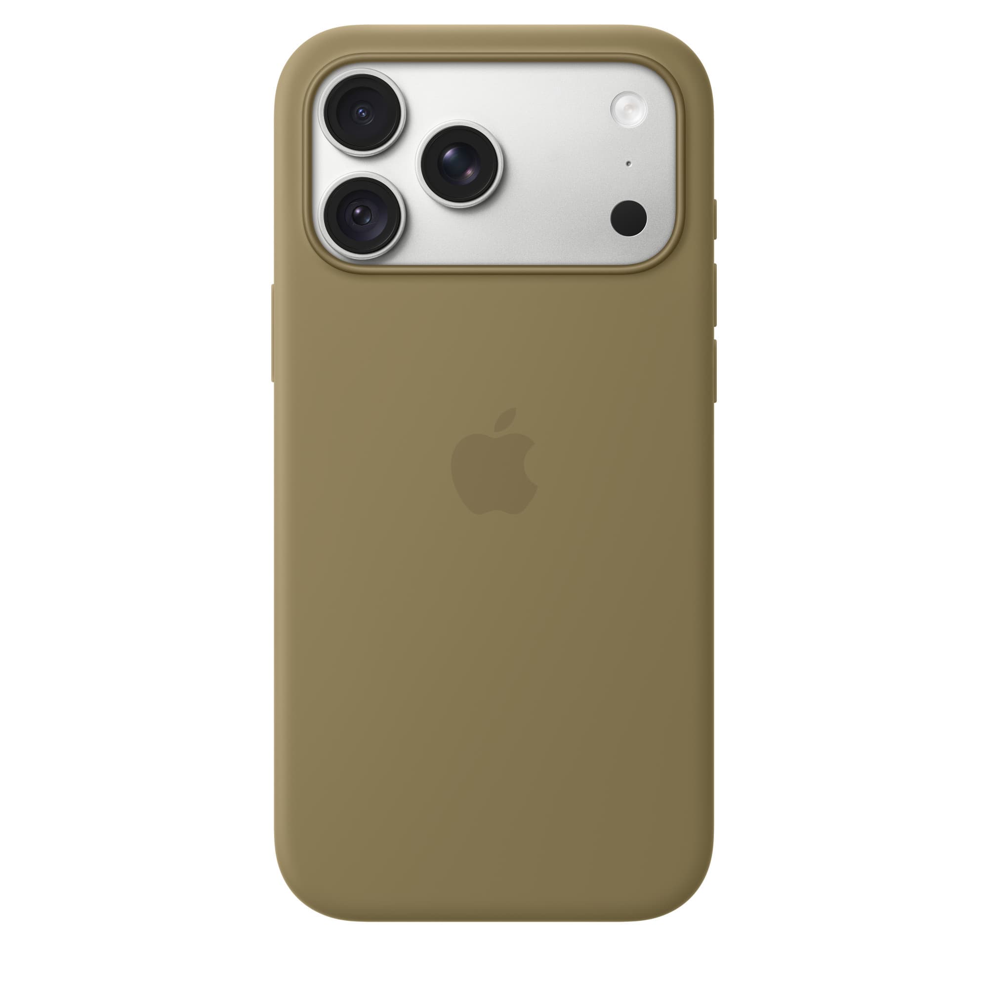 Silicone Case with MagSafe for iPhone 18 Pro and 18 Pro Max – iPhone 18 Pro Max in olive