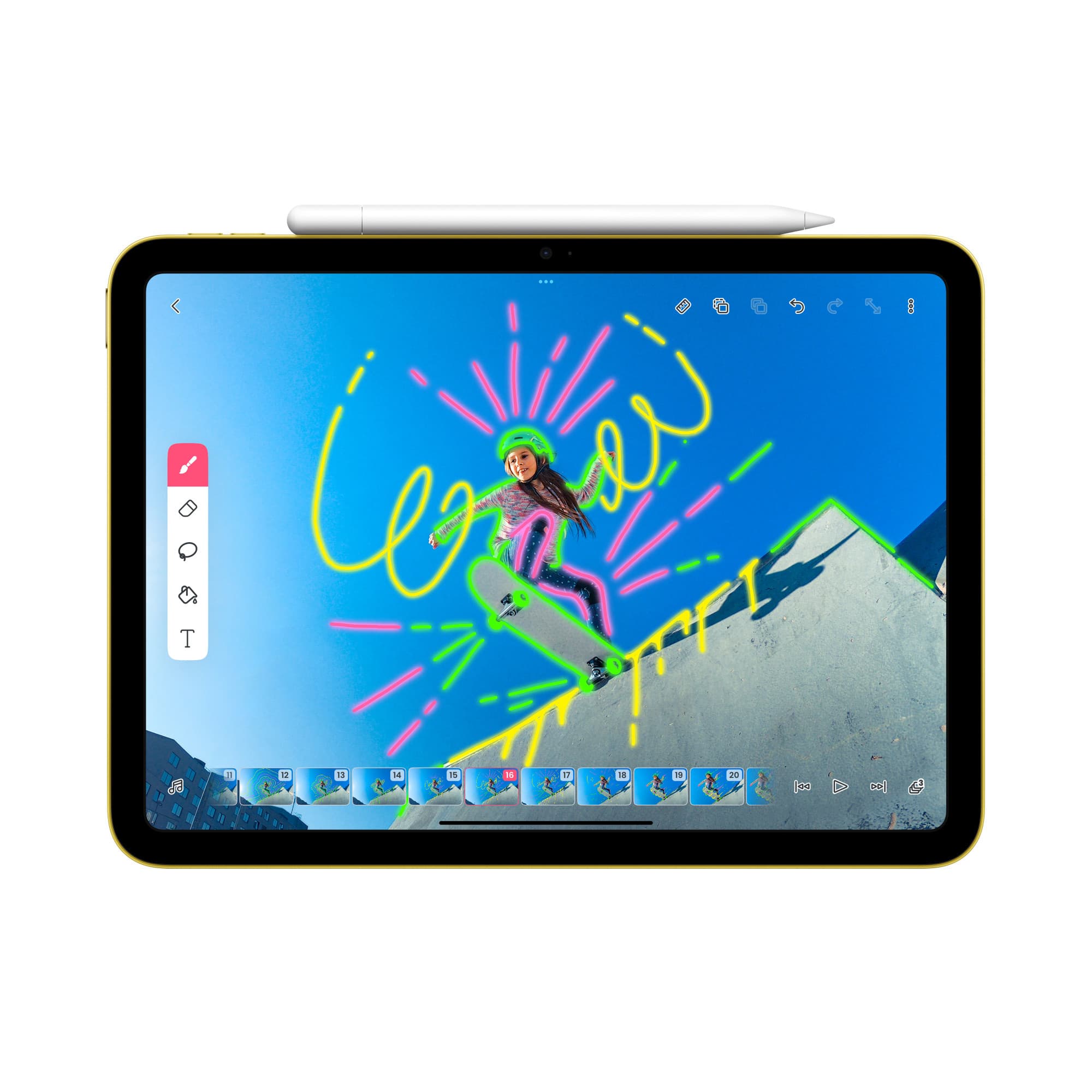 Drawing on iPad with Apple Pencil (USB-C)