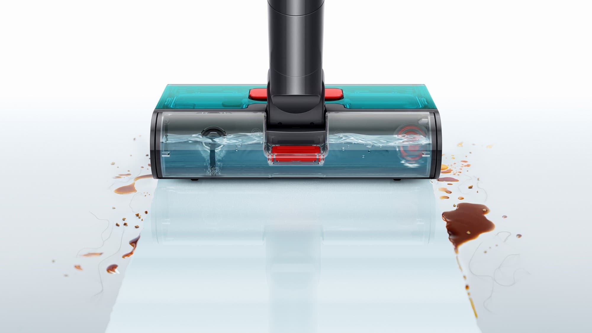 The floor drying streak-free