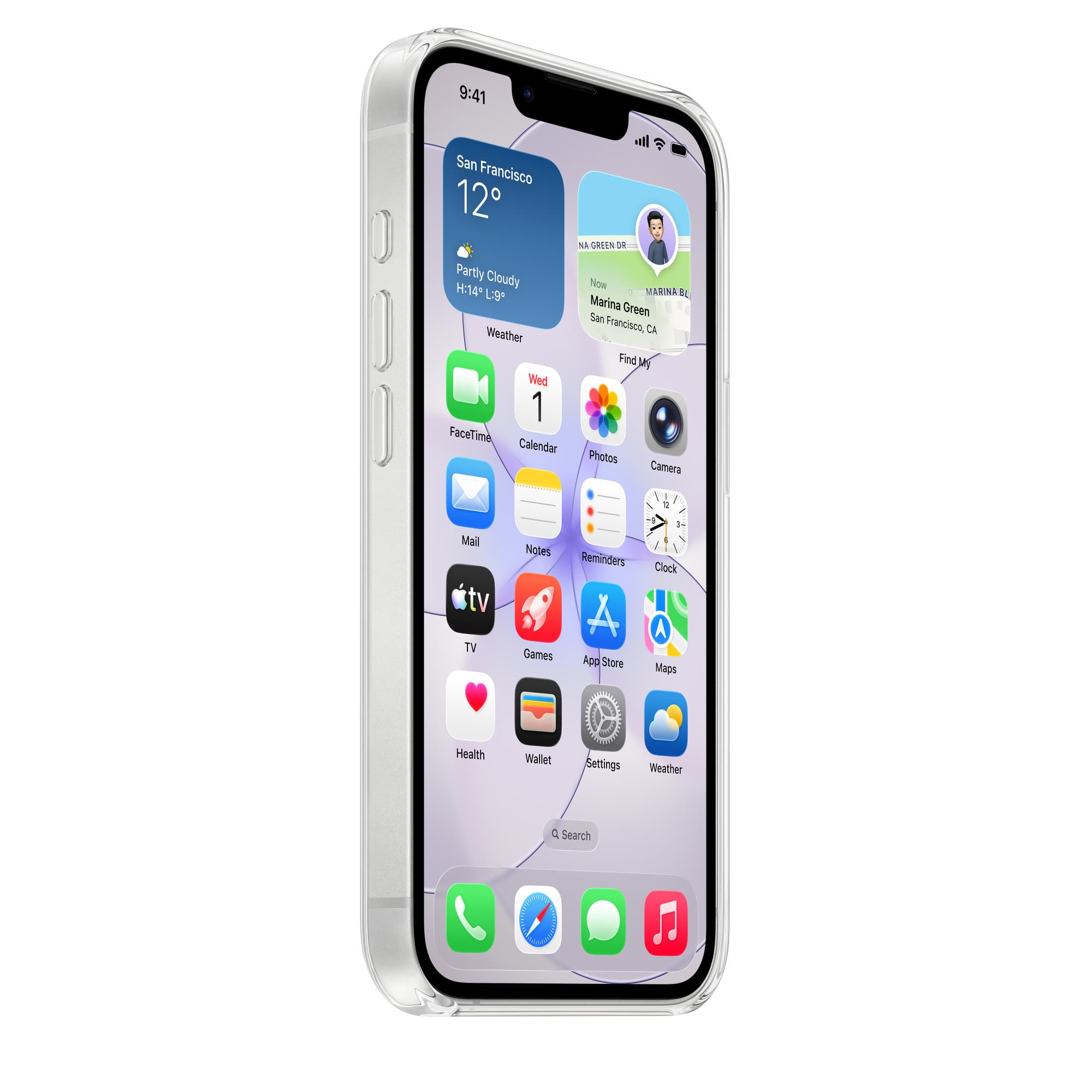 Clear Case for iPhone 17e from another angle