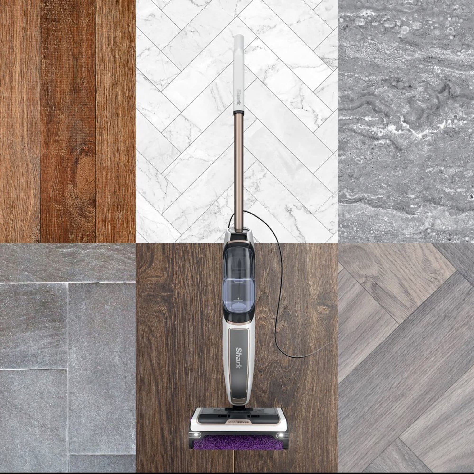 For sealed hard floors such as wood, stone and tiles