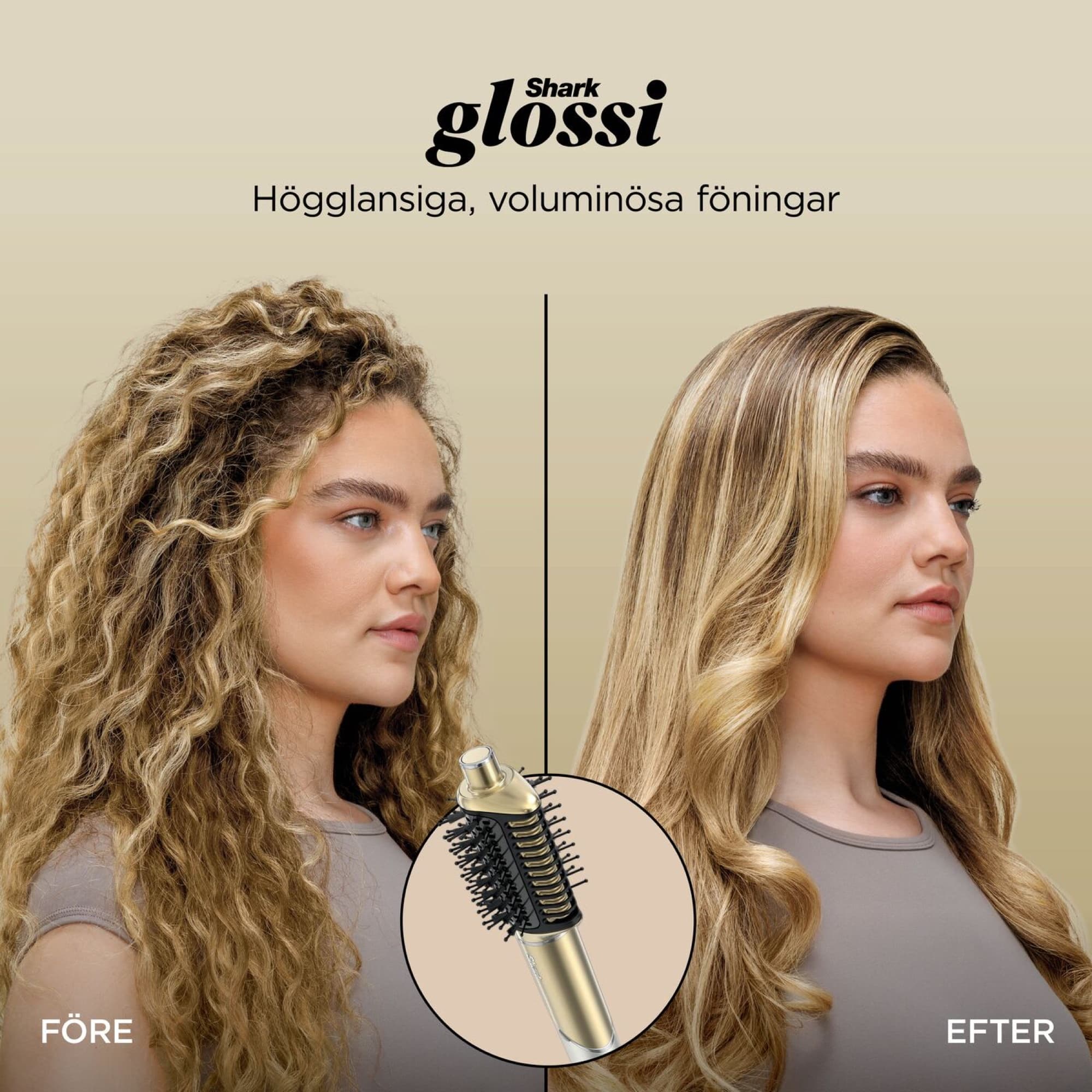 Glossi gives a full blow-dry