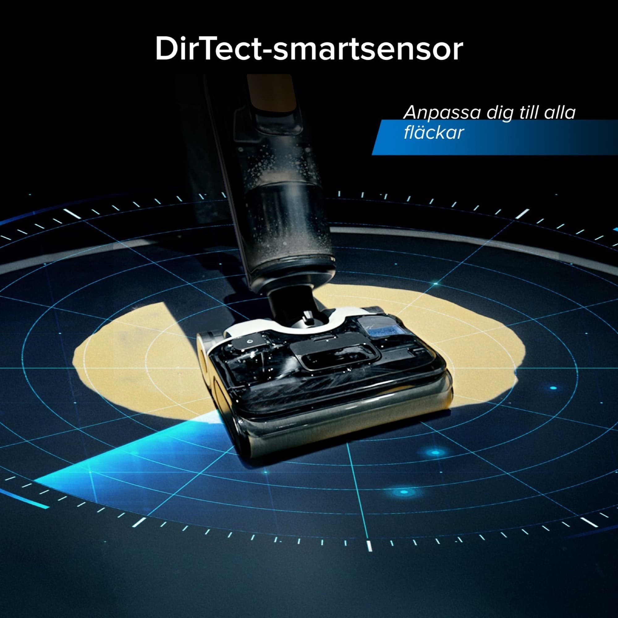 The dirt sensor adapts the cleaning