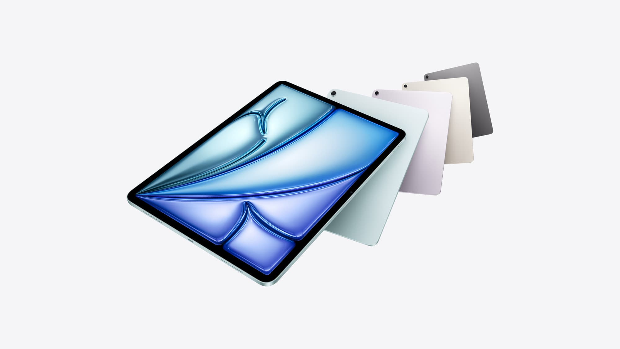iPad Air in four colours