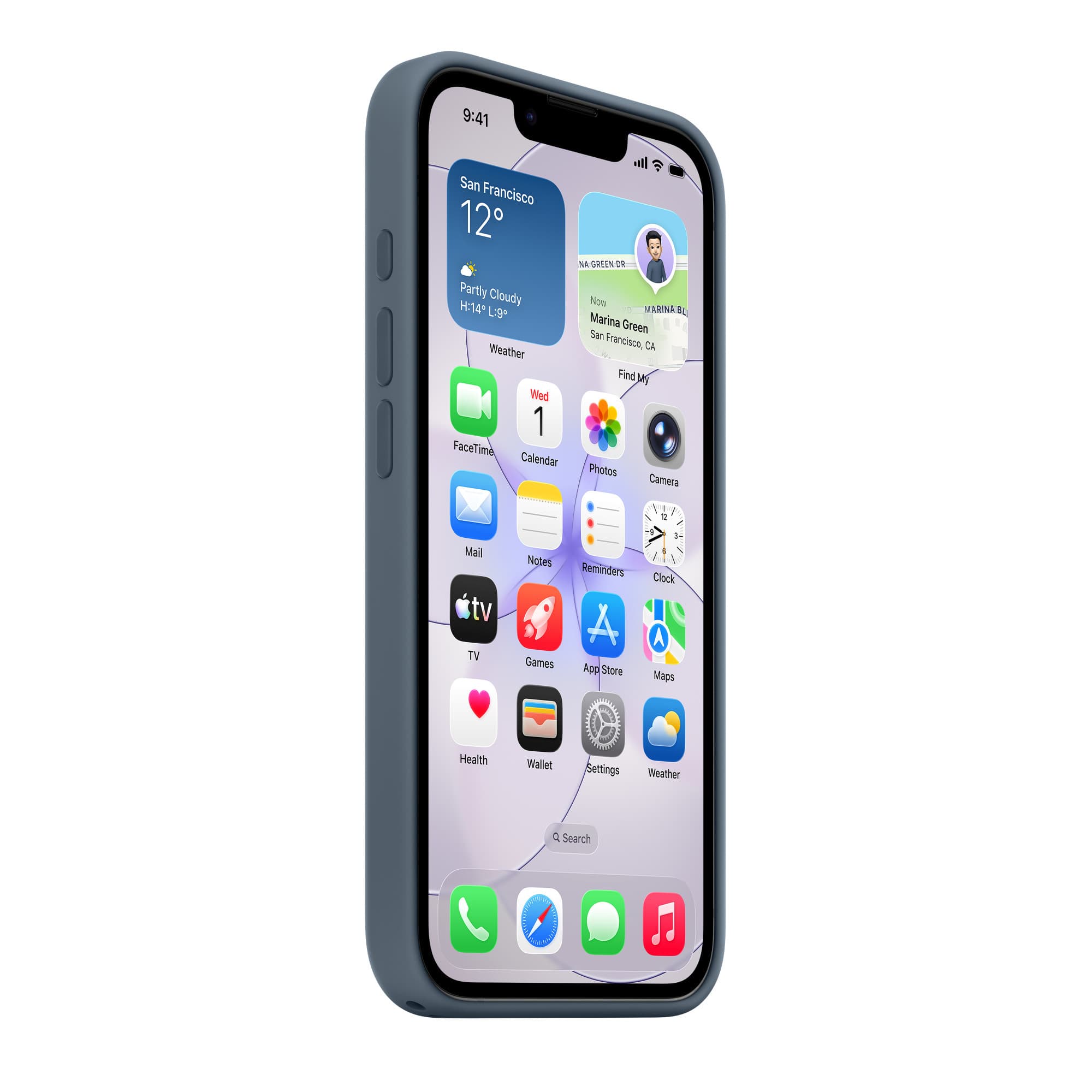 Silicone Case with MagSafe for iPhone 17e from another angle