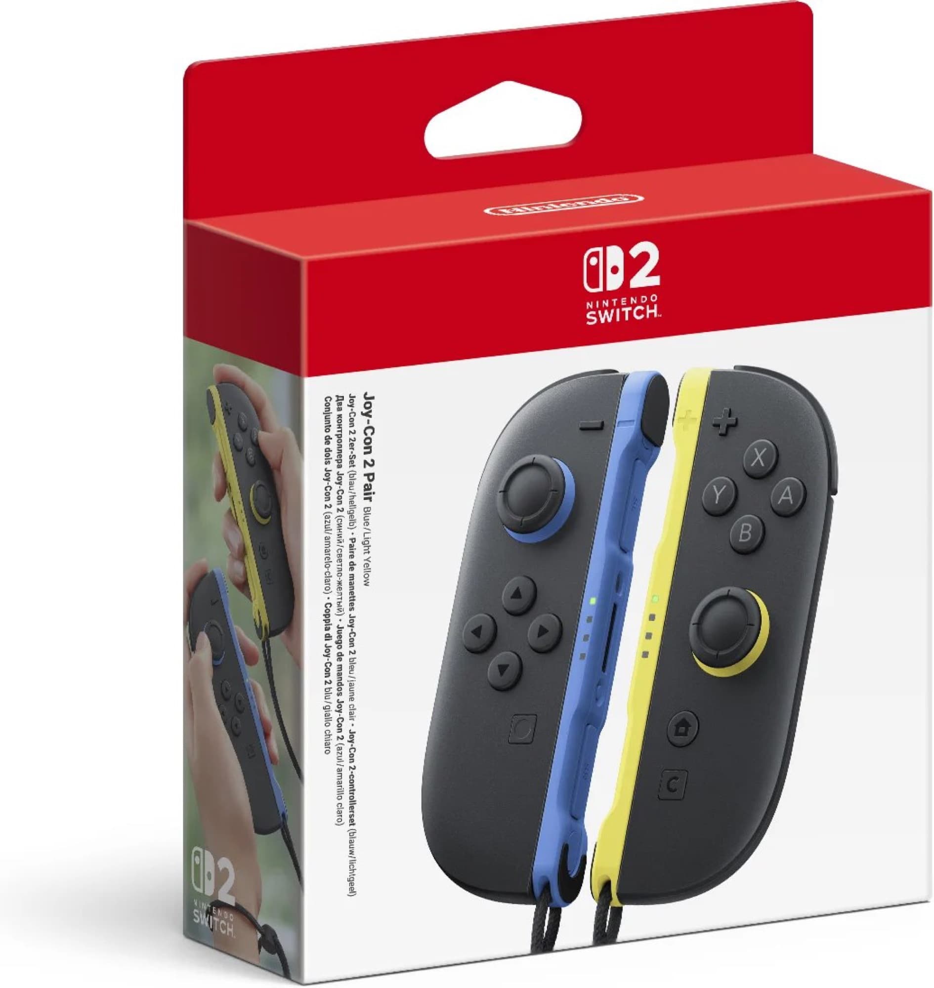Joy-Con 2 pair blue/light yellow – box